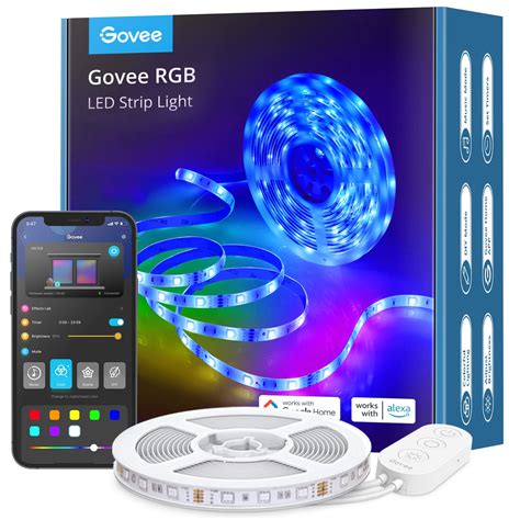 Buy Govee Alexa Led Strip Lights 5m Smart Wifi App Control Works With