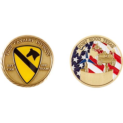 Challenge Coin 1st Cavalry Division Fort Hood Coin Coins And Cases