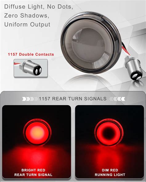 Buy Quasco 1157 Front Rear Led Turn Signals 2 Inch Bullet Turn Signal