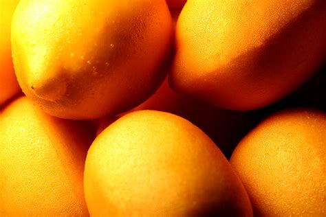 Free Picture Bright Yellow Lemons Rich Vitamin