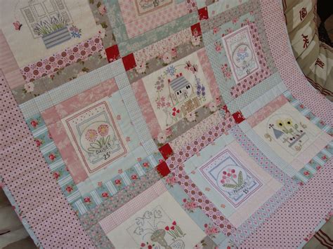 Patchwork Allsorts Le Jardin Quilt Completed