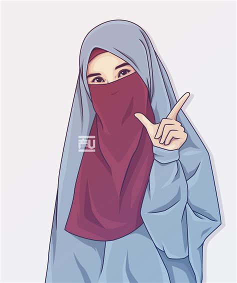 Hijab Vector Niqab Cartoon Girl Images Girl Cartoon Niqab Cartoon