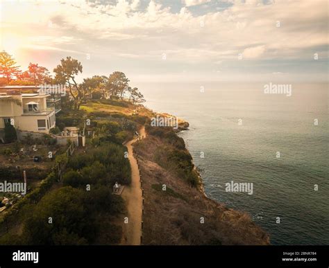 Aerial View Of Sunny La Jolla Village In San Diego California With