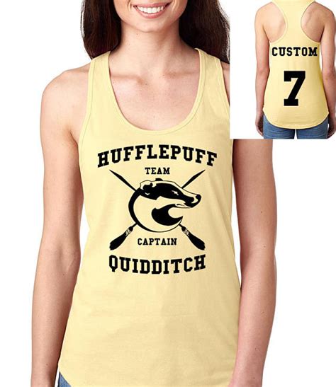 Harry Potter Womens Tank Top Hufflepuff Quidditch Tank Yes