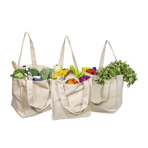 Best Canvas Grocery Shopping Bags In 2020 Organic Cotton Tote