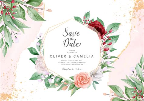 Elegant Abstract Wedding Invitation Card Template Set 683148 Vector Art