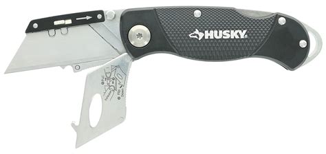 Husky Folding Sure Grip Lock Back Utility Knives Multi Pack 2 X Husky