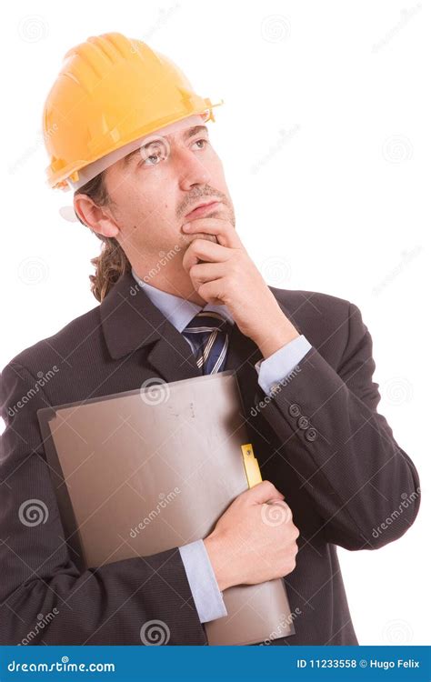 Engineer Posing Isolated Stock Photo Image Of Businessman 11233558
