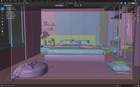 Artstation Sence Livingroom Blender 3x Game Assets