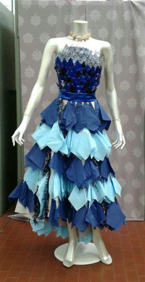 Made With Napkins Recycled Dress Fashion Art Dress