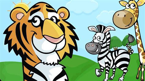Educational Cartoons For Toddlers Learning Names Of Animals