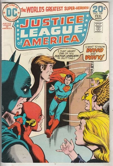 Justice League Of America 109 Feb 74 Nm High Grade Justice League