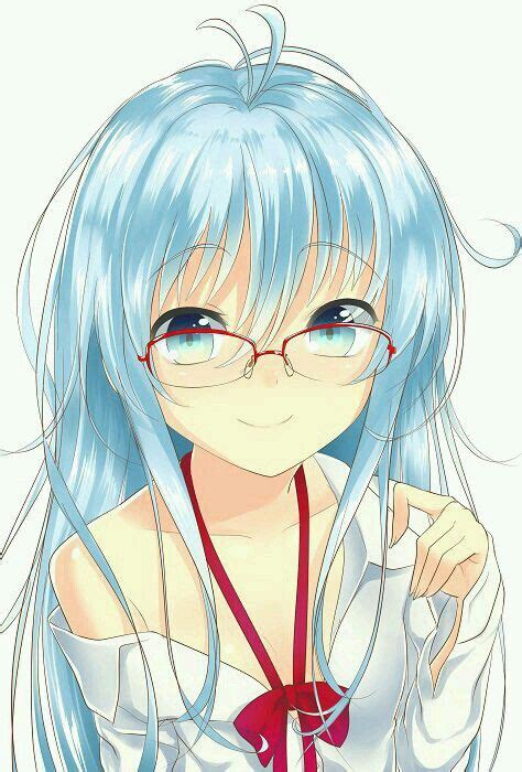 Anime Girl Kawaii Cute Blue Hair Erio Touwa