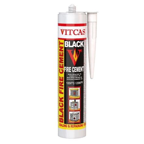 Maybe you would like to learn more about one of these? Vitcas BFC - Black Fire Cement Heat Resistant 1250 °C £2 ...
