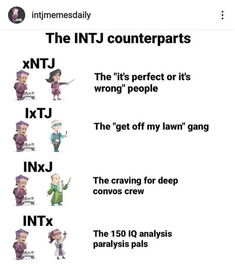 Intp Entp And Intj Myers Briggs Personality Types Infj Personality