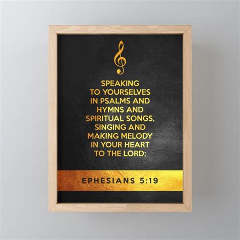 Ephesians 519 Bible Verse Wall Art Framed Mini Art Print By Abconcepts
