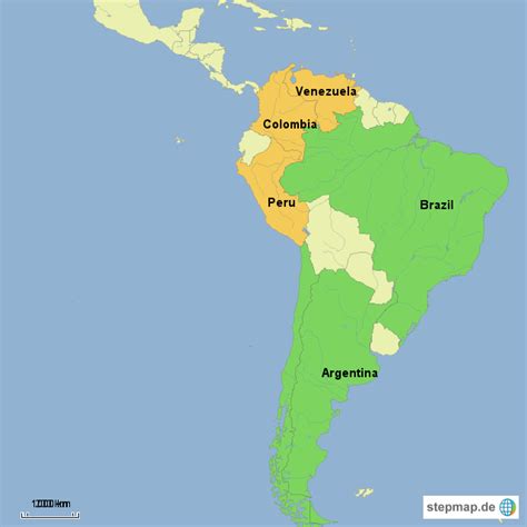 Stepmap Latin America Landkarte Für Deutschland