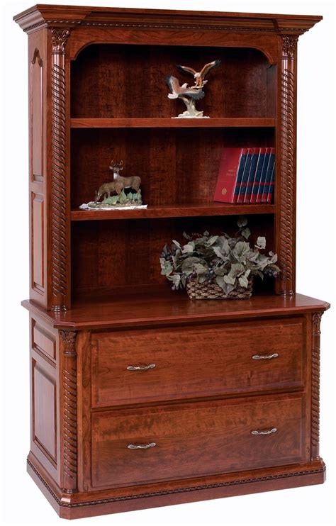 Lexington Lateral File Bookcase Amish Originals Furniture Company