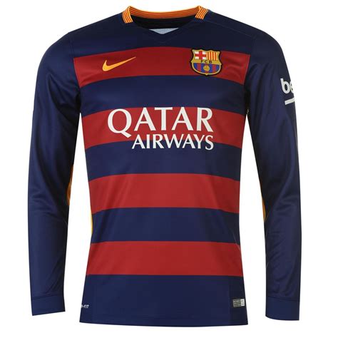 Brand new fc barcelona jersey can be customized for you. Nike FC Barcelona Home Jersey 2015 2016 Long Sleeve Mens ...