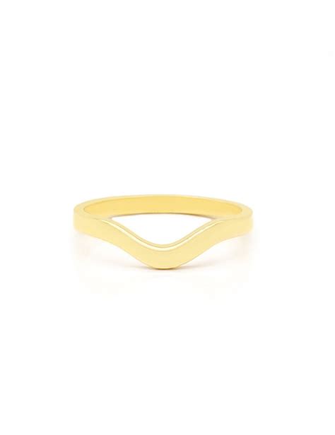 9ct Yellow Gold Wishbone 2mm Wedding Ring T T Jewellers