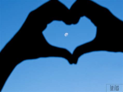 Heart Moon Love Blue Wallpapers Hd Desktop And Mobile Backgrounds