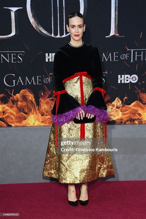 Sarah Paulson Attends The Game Of Thrones Season 8 Premiere On