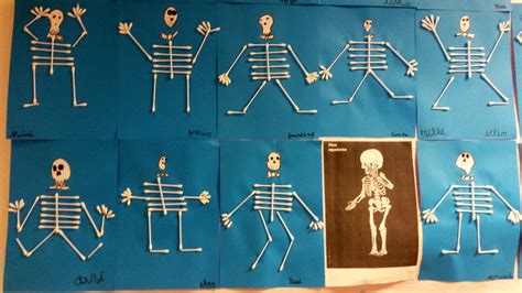 Tâches Sur Les Os Après 4 Ans D'halloween - Les squelettes de mes élèves! - Parties de scrap à 4 mains