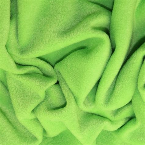 Lime Green Polar Fleece Fabric Metrehalf Anti Pil Etsy