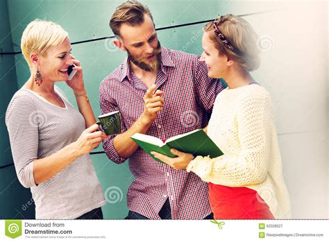 Group People Chatting Interaction Socializing Concept Stock Image - Image of chatting ...