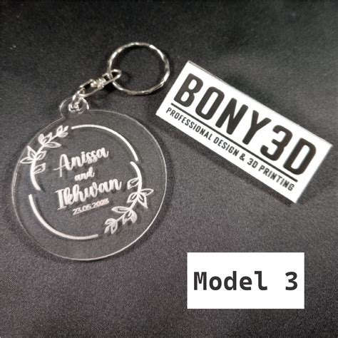Gantungan Kunci Custom Bony3d Design And 3d Printing