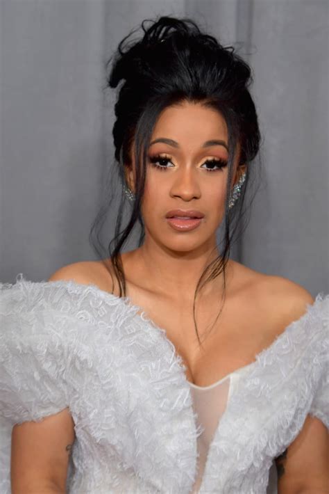 Cardi B Hair And Makeup At The Grammys 2018 Red Carpet Pictures