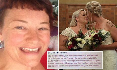 Centrelink Told Lesbian Mother Her Marriage Was Not Legal Daily Mail Online