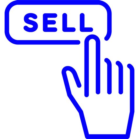 Blue Sell 2 Icon Free Blue Sell Icons