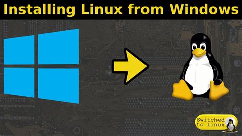 Installing Linux From Windows 10 Youtube