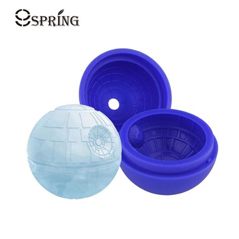 Round Silicone Ice Cube Mold Large Creative Cool Ice Ball Maker Blue