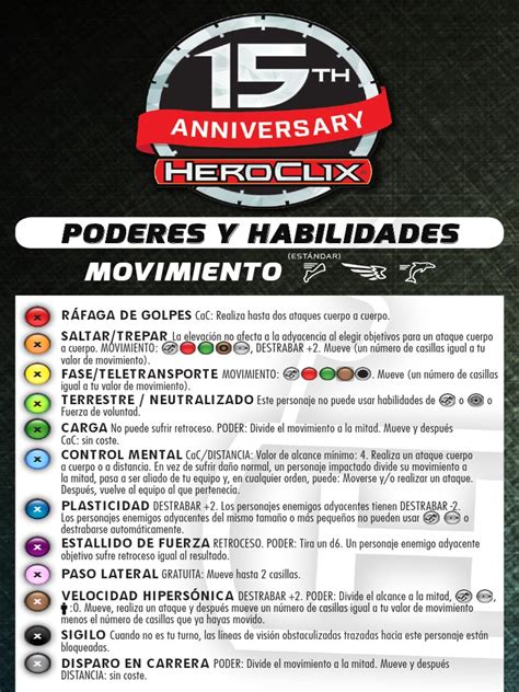 Heroclix Poderes Y Habilidades 2018 Pdf Ocio Deportes