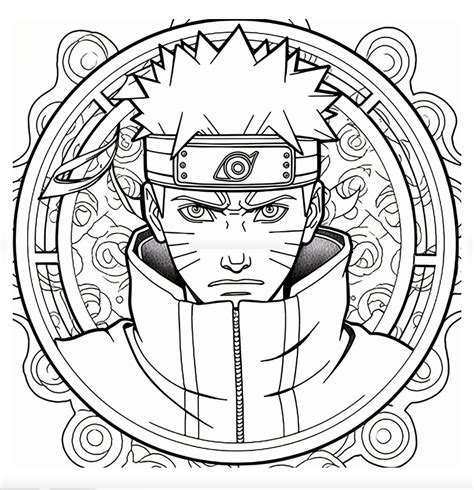 Naruto Color Page Free Printable Coloring Pages