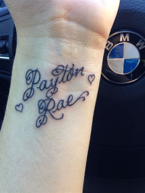 Tattoo Of Daughters Name On Wrist Name Tattoos On Wrist Tattoos Fingerprint Tattoos