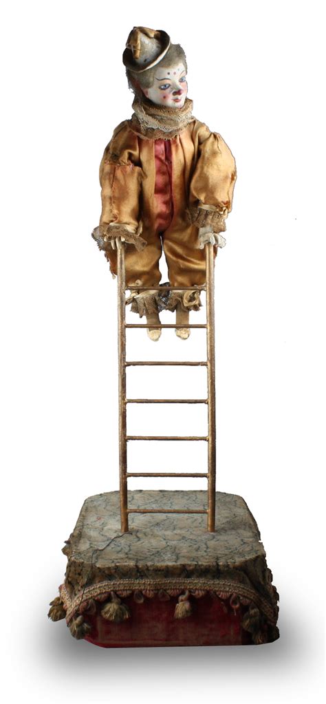 Antique Clown Acrobat On Ladder Musical Automaton By Roullet And Decamps