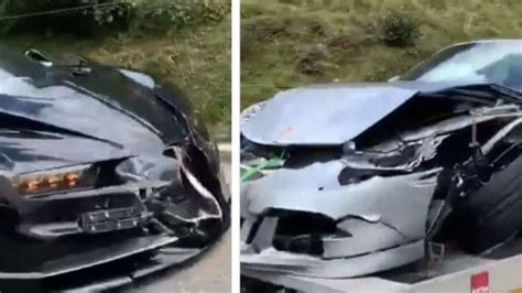 Bugatti Chiron Porsche Crash In Swiss Alps With Damages Worth Millions