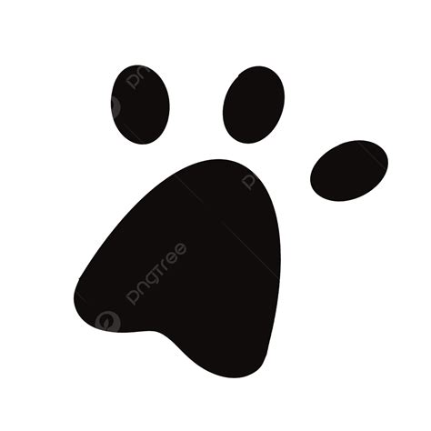 Animal Footprint Silhouette Png Images Vector Animal Footprints Paw