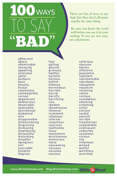 Portal Da Língua Inglesa 100 Ways To Say Bad