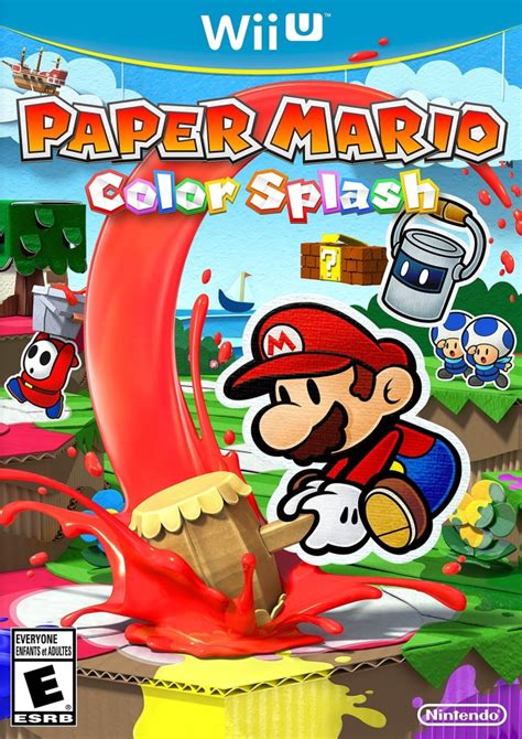 Paper Mario Color Splash Nintendo Wii U Game