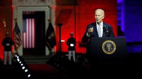 Biden Shocks Viewers With ‘hellish Red Background For Polarizing