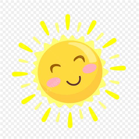 Cute Cartoon Sun Vector Png Images Flat Cute Cartoon Happy Sun Vector