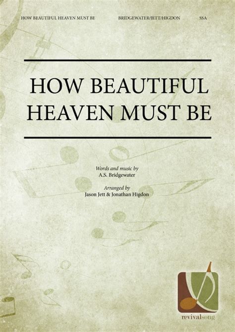 How Beautiful Heaven Must Be Ssa001