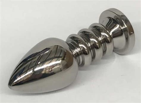 Ribbler Metal Jeweled Butt Plug Medium Anal Sex Toys