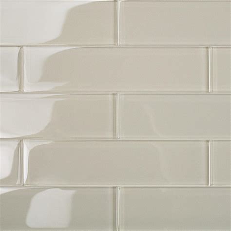Ivy Hill Tile Contempo Beige 2 In X 8 In X 8mm Polished Glass Floor