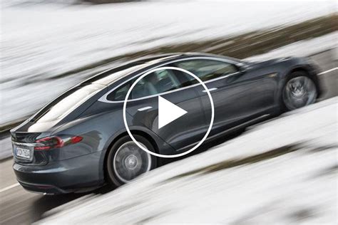 Tesla Model S P D In Snow Front Caricos My Xxx Hot Girl