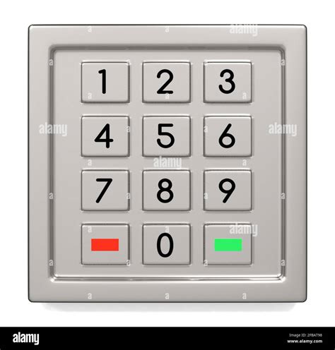 Atm Machine Keypad With Numbers 3d Illustration Stock Photo Alamy